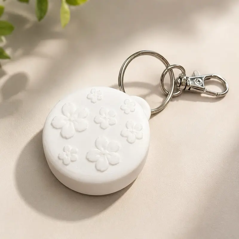 3D Ring Keychain Holder, Compact Practical Stylish Keychain for gym girls