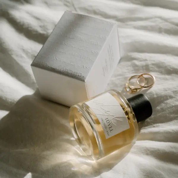 Orchid and Ash IDYLL Women's Elegant Fragrance - Floral Scent with Clean Notes, High-Load Formula, Jasmine Base Perfume