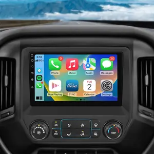 Car Stereo for【Chevy Silverado 2014-2018】Wireless Carplay Android Auto, 10.1" IPS Touch Screen with Bluetooth 5.4 WiFi GPS Navigation Rear Camera SWC Car Audio