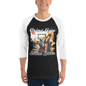 3/4 sleeve raglan shirt