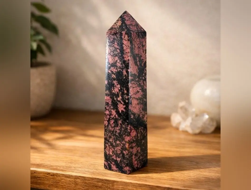 Rhodonite 4.93lb Polished Point/Generator