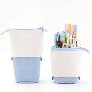 Multifunctional Creative Corduroy Retractable Pencil Case