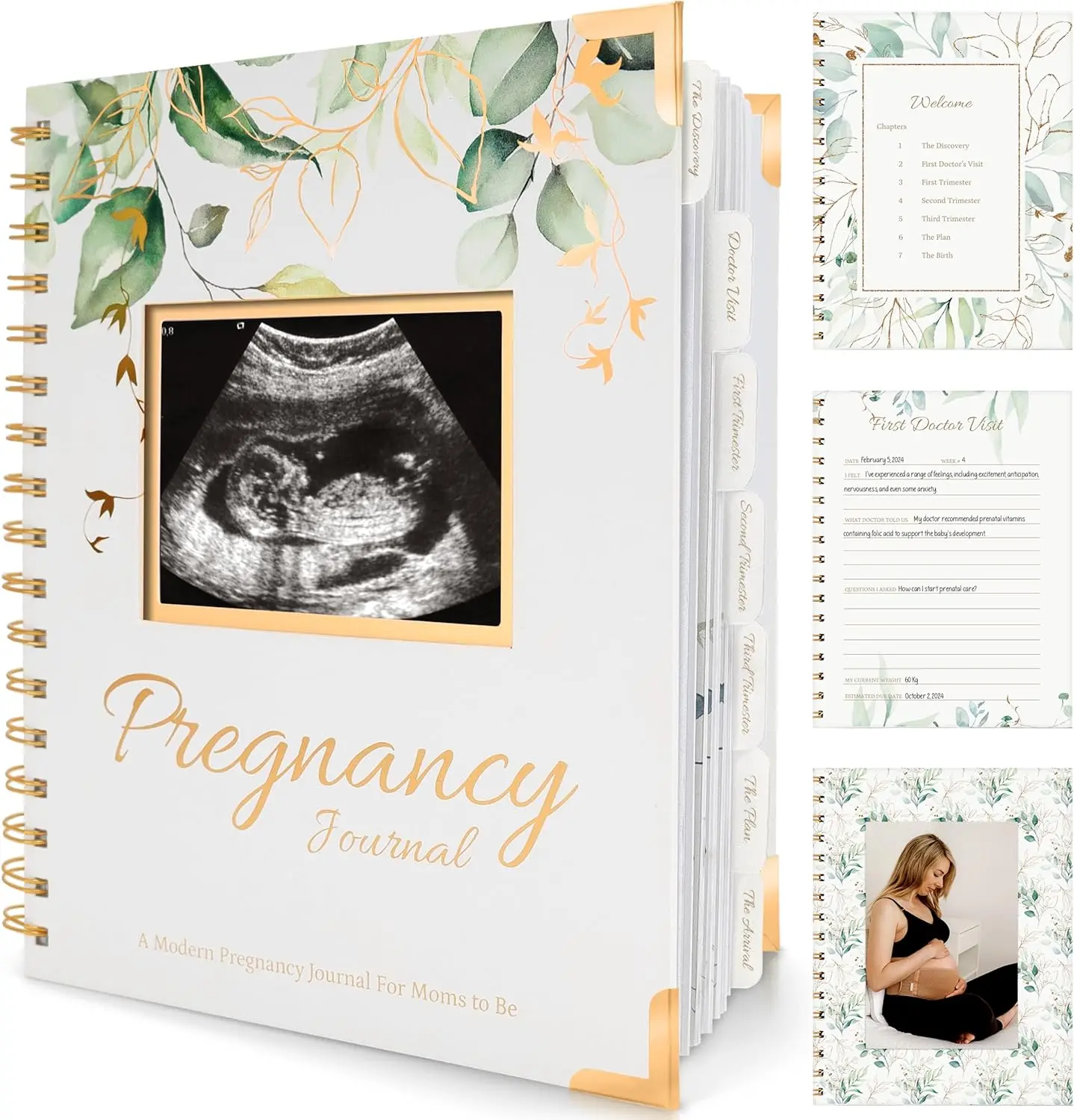 Pregnancy Journal Memory Book - 90 Pages Hardcover Book, Pregnancy Planner, Pregnancy Journals for First Time Moms, Baby Memory Book