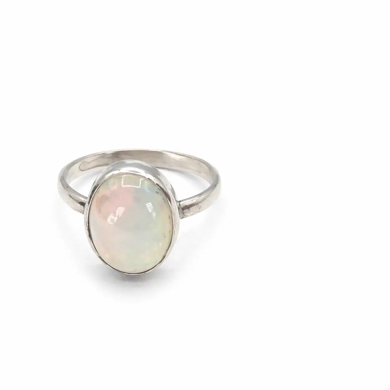 Yaya's One-of-a-Kind Ethiopian Opal Sterling Silver Ring - Size 9 - ID 052