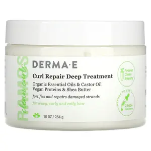DERMA E Ramos Clean Curls, Curl Repair Deep Treatment, 10 oz (284 g)