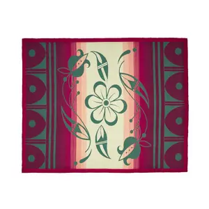 Whispering Blossoms Wool Blanket