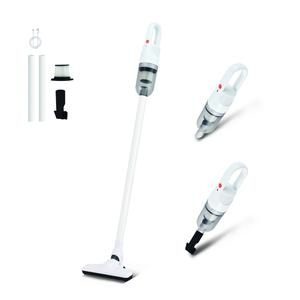 SIPPON 6-in-1 Lightweight Stick Vacuum Cleaner with 100W Powerful Motor, Mini Portable Household Handheld Vacuum Cleaner for Domestic Hard Floors, Carpets and Pet Hair (White Cordless)