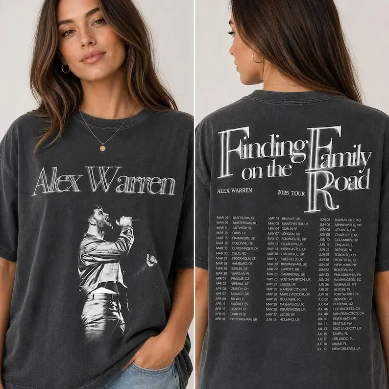 Alex Warren Eras Tour 2026 Vintage Shirt, Indie Music Aesthetic Unisex Fan Gift