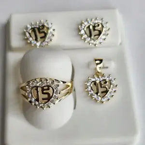 Set de Plata 925 Plata amarilla
