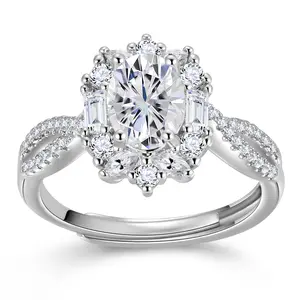 Valentine‘s Day Gift for Her: Vintage Victorian Silver Ring | Giant Cushion Cubic Zirconia Center Stone | Beautlace Antique Statement Jewelry