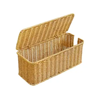 Cable Management Box Cord Organizer Wire Concealer Desk Cable Storage Box Lid