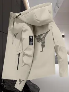 New Taekwondo Pattern Jacket, All-Season Outdoor Climbing Gear, Lightweight Durable Fabric, Warm Outerwear for Hiking Travel