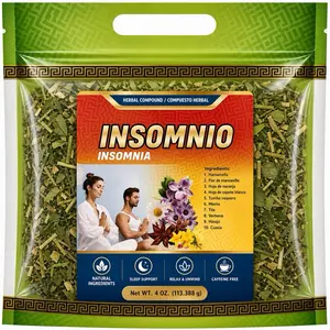 Insomnia Relief Herbal Tea Blend – Natural Sleep Support, Calming Herbs for Relaxation & Restful Sleep, Caffeine-Free Nighttime Tea – 4oz