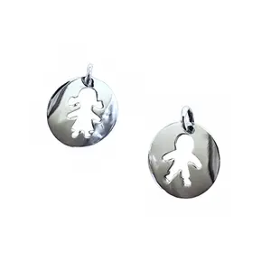 Boy Girl Mom’s Kids Disc Pendant