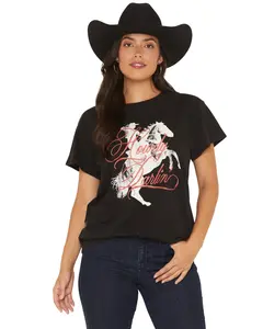 Girl Dangerous Women's Women'S Howdy Horse Short Sleeve Graphic Tee - Gdbb-3607
