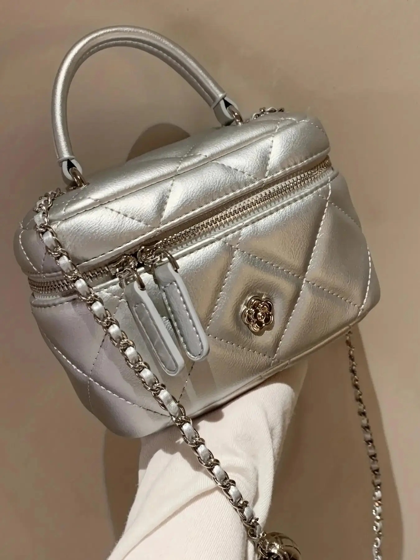 Women's Elegant Quilted PU Leather Handbag, Minimalist Box Shape Trendy Handbag & Crossbody Bag, Chic All-match Handbag for Daily Use