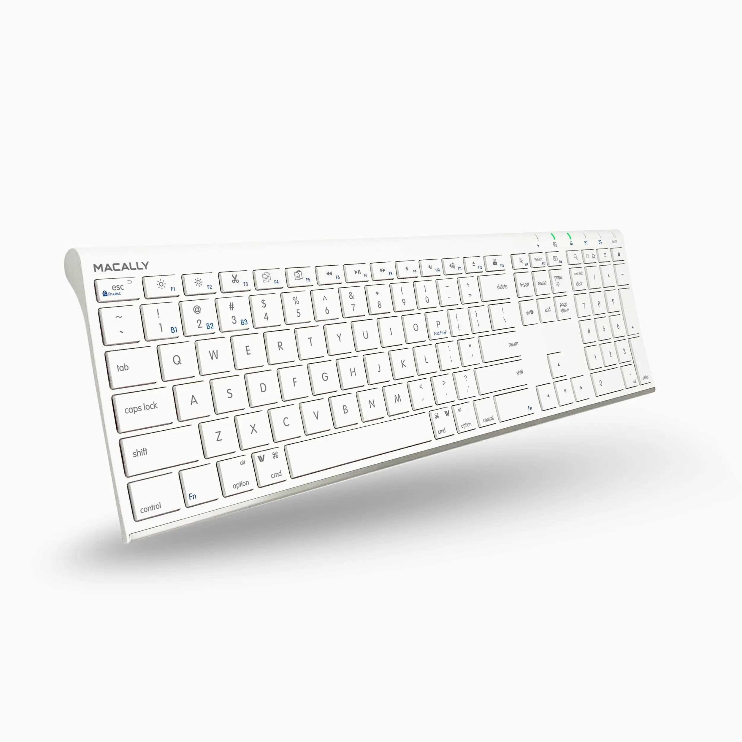 Everyday Full-Size Bluetooth Keyboard for Mac - White Rechargeable