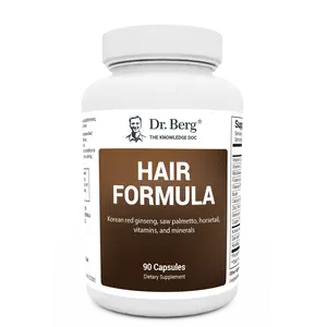 Hair Formula - 90 Vitamin Capsules for Hair, Skin, & Nails Healthcare Supplement Fitness Edible