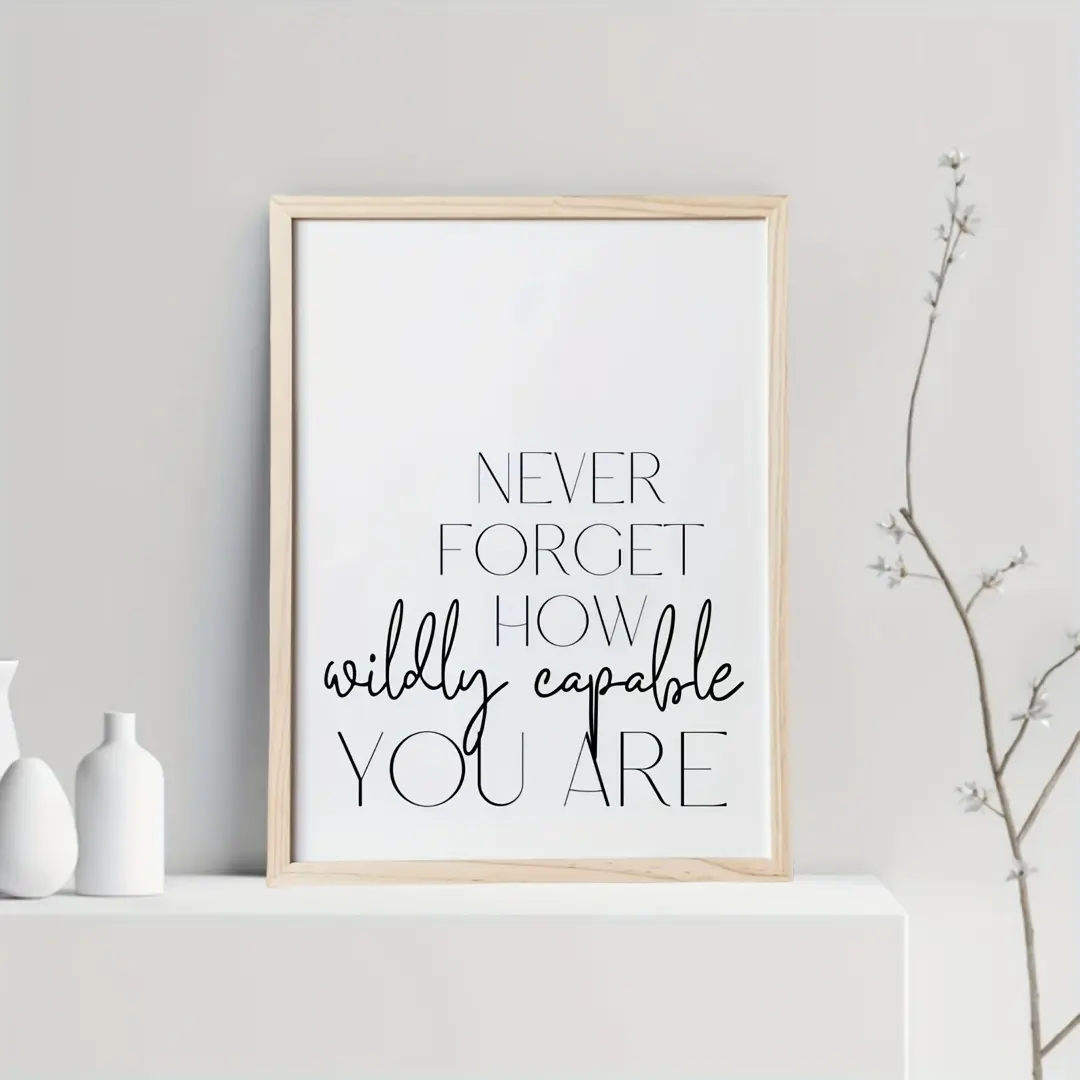 1pc Women's Office Inspirational Canvas Print Wall Art Motivational Print Office Wall Art Quotes Decoration Halloween Gift, Perfect for Room Decor