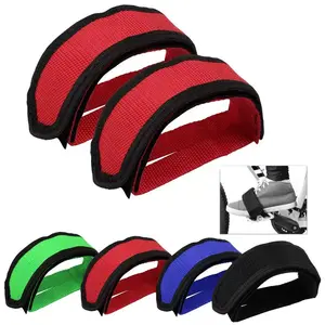 2pcs Bicycle Pedal Strap Adjustable Anti-slip Cycling Stirrups Bike Foot Holder