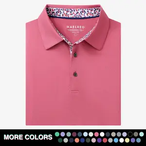 MAELREG Mens Polo Shirts Short Casual Dry Fit Performance Designed Collared Golf Polo Shirts for Men Plus Size Men's Tops