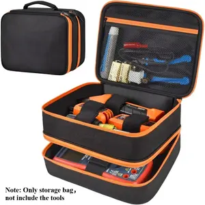 Tool Bag Compatible with Klein Tools ET310 AC Circuit Breaker, GFCI Outlet & Electrical Test Kit, Home Tester Kit Storage Cover for Digital Multimeter, Clamp Meter and More (Bag Only) Tool Bag Organizer