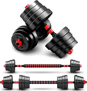 Adjustable-Dumbbells-Sets,Free Weights-Dumbbells Set of 2 Convertible to Barbell a Pair of Lightweight for Home Gym,Women and Men Equipment BCBIG