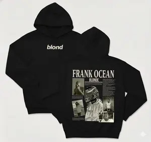 Frank Ocean Blonde Graphic Hoodie – Vintage Style Album Tee, Streetwear Unisex Hoodie, Casual Music Merch, Artistic Fan Gift|gift for music fans|streetwear,Gifts for Menswear Womenswear Top