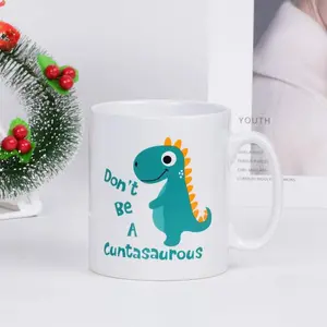Coffee Mug Don’t be A Cuntasaurous Coffee Tea Cup, Funny Words Novelty Gift, Present White Ceramic Mug,Christmas Thanksgiving Festival ,Friends Gift Present