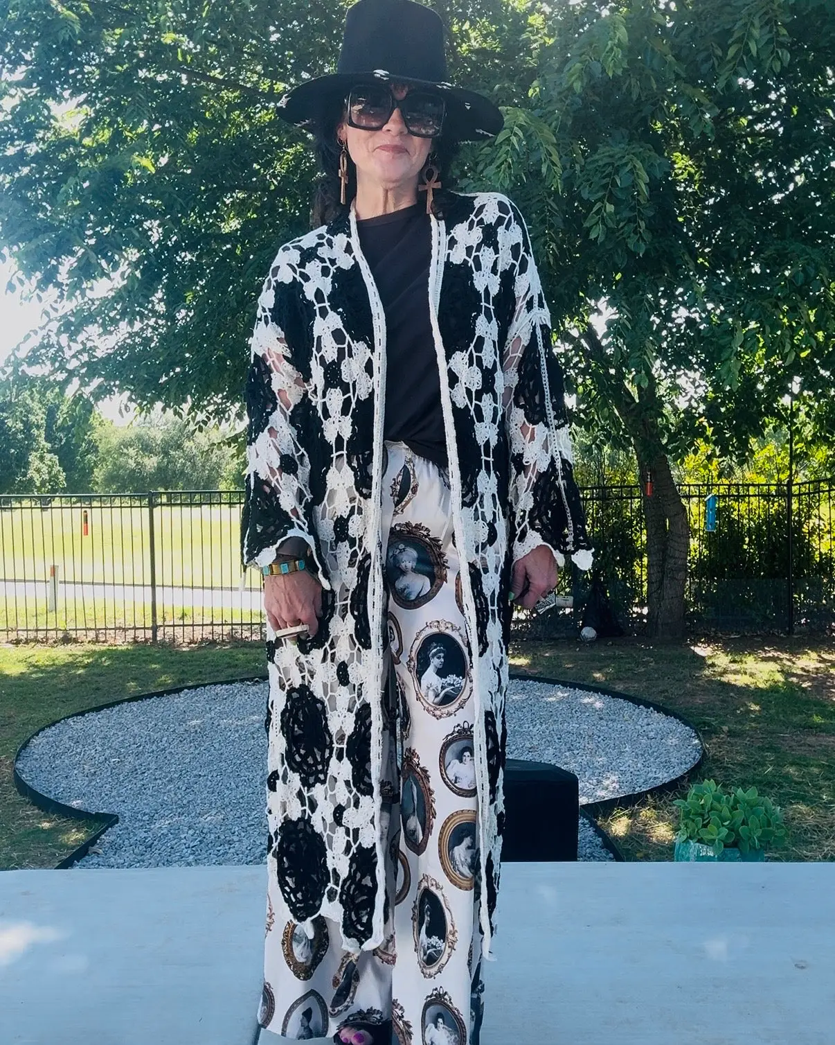 Wild Bloom Crochet Duster