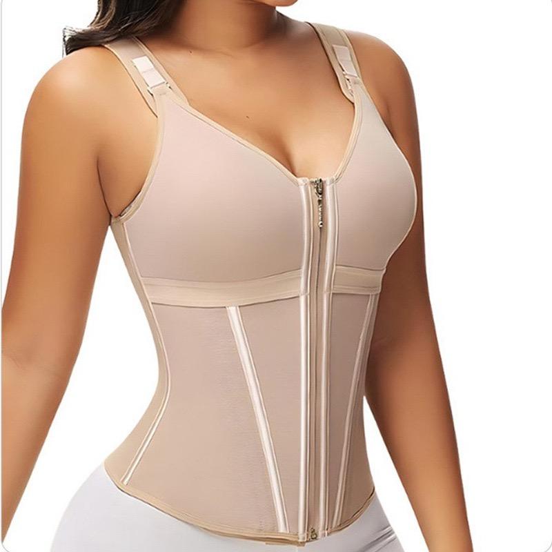 Waist Shapewear for Women with Bra Tummy Control Girdle Workout Shapewear with Adjustable Shoulder Strap