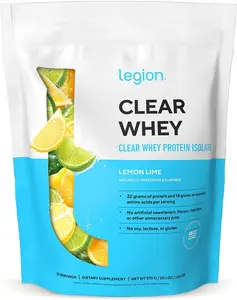 LEGION Clear Whey+ Protein Isolate Powder – Naturally Flavored Lemon Lime, (20 Serving)