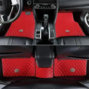 Car Floor Mat, 5 Counts/set Rhinestone Decor Vehicle Interior Floor Mat, Universal Car Interior Accessories for Women & Men, Car Accessories