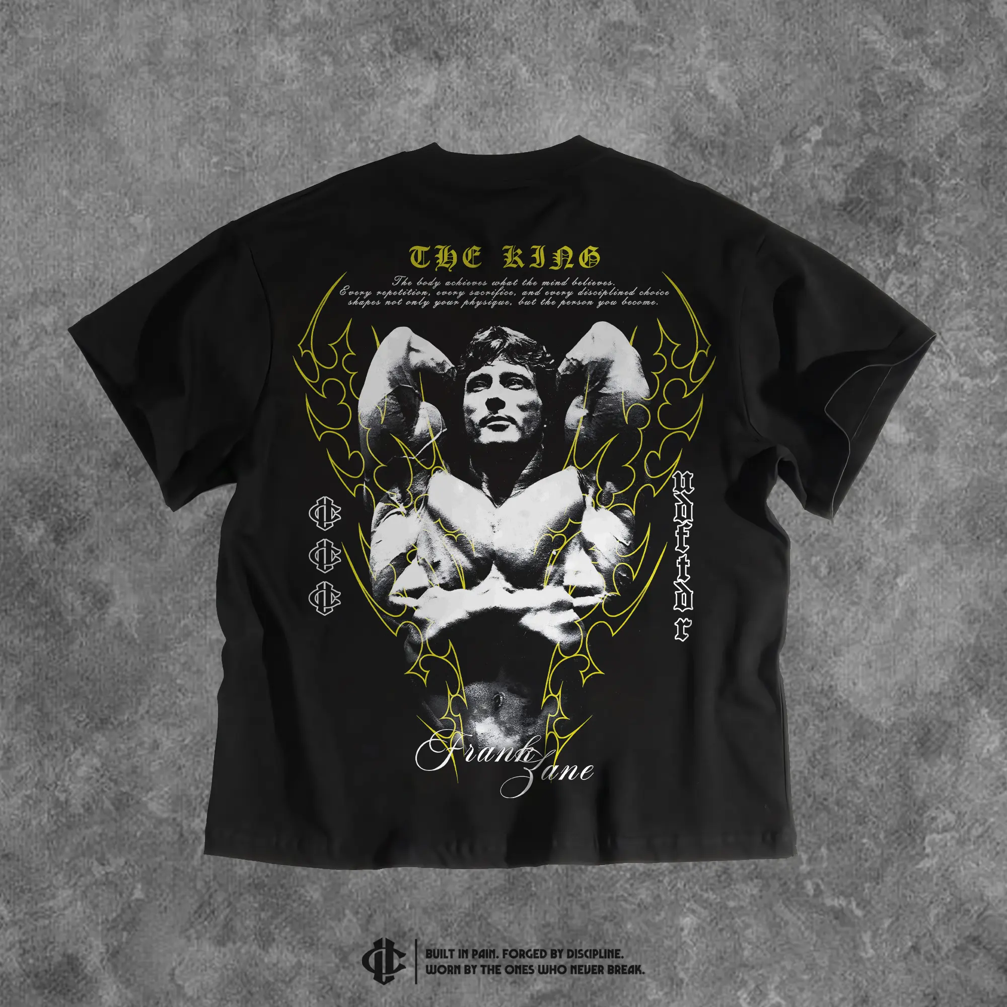 "THE KING OF SYMMETRY" Tee, Men's Gym, Workout Wear, Gym Apparel.