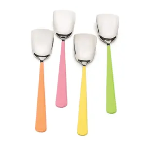 RSVP Set of 4 Assorted Color Ice Cream Spoons