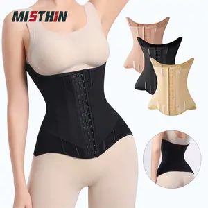 MISTHIN Waist Trainer Shapewear for Women - Double Wrap Pressure-Enhanced Tummy Control Cincher with Mesh Nylon Fabric, Adjustable, Multicolor, Festive Ladieswear, Compression Body Shaper