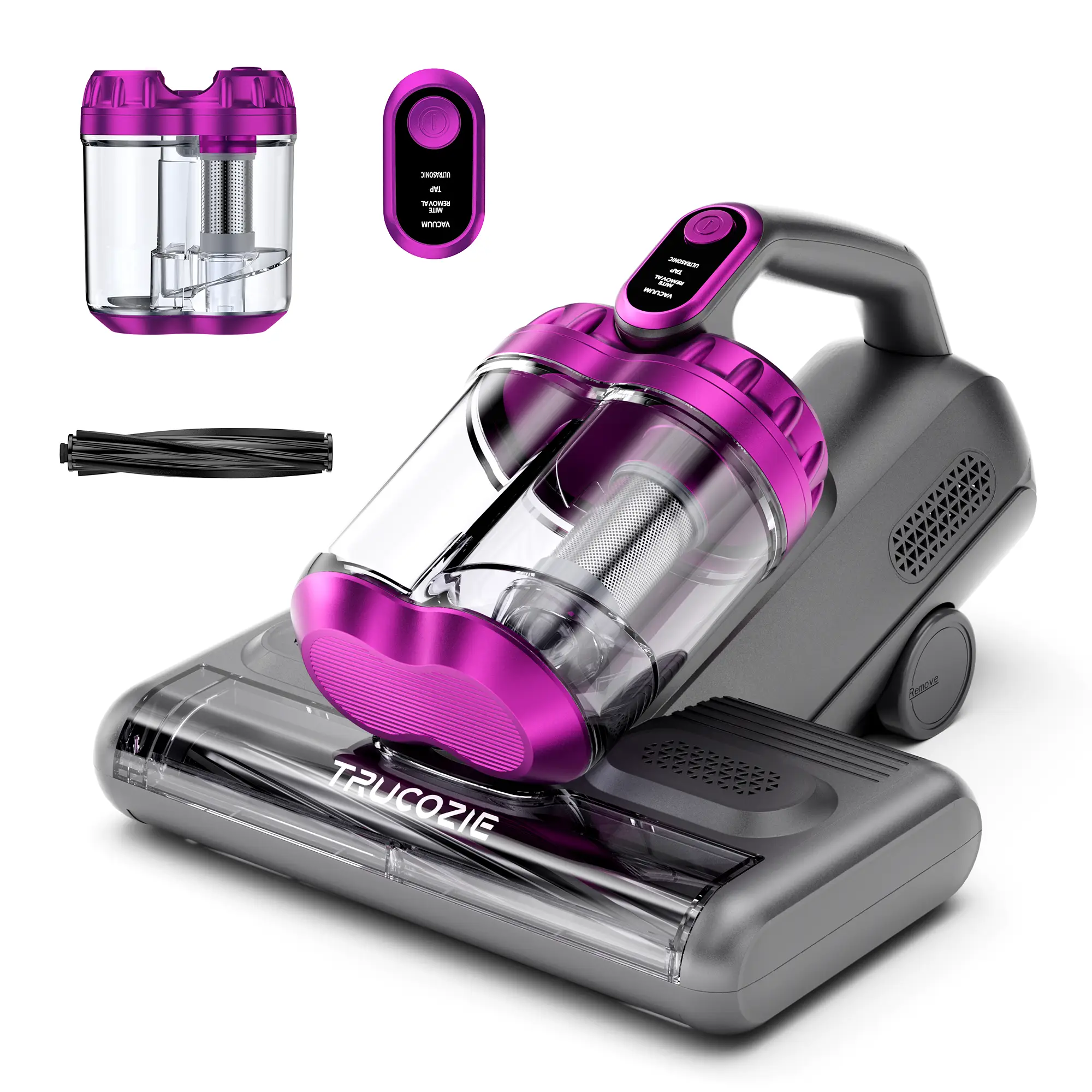 Trucozie T552 Mattress Vacuum Cleaner, Anti-Allergy Dust Mite Bed Vacuum Cleaner with UV, Hot Air and High Heat, 500 Watts 16Kpa Powerful Suction Dual