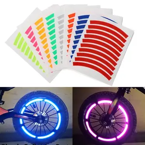10pcs Night Glow Reflective Neon Stickers, Cycling Safety Kit for Bikes/scooters, Enhance Night Riding Safety, Bicycle Accessories, Bike Accessories