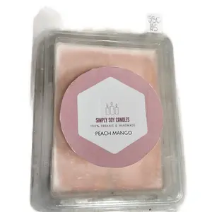 Simply Soy Candles Organic Soy Wax - Peach Mango Wax Melts - Room Freshener Scented Highly Fragrant Fall