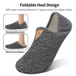 Christmas House Slippers 2025 New Arrival Womens Slippers Winter House Shoes, Soft Slipper Socks with Non Slip Sole Portable for Hospital Travel Indoor Outdoor