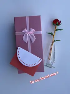 Crystal Rose Ornament – Simulated Immortal Flower Gift for Lovers & Special Occasions