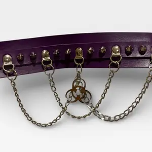 Purple Biohazard Choker