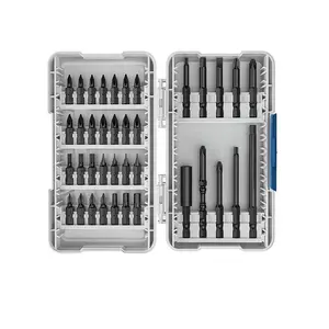 38 PCS S2 Steel Impact Drill Bit Set, High Torque Shock Resistant Screwdriver Bits with Extra Long 95mm Bits for Professional DIY, Home Repair & Automotive