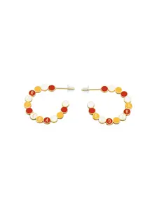 EB and Co. - Kansas City Red Era Friendship Hoop Earrings