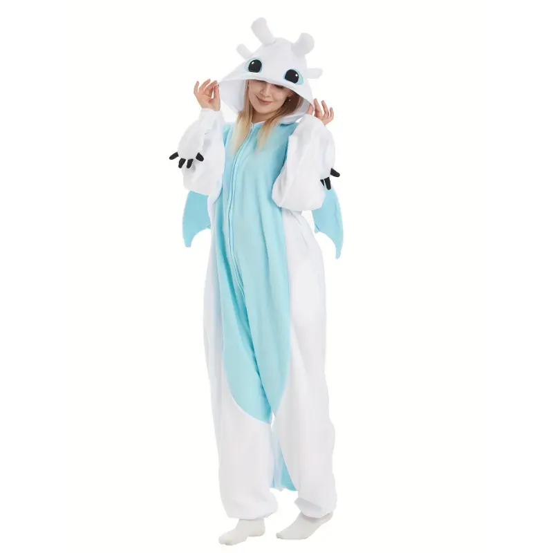 Unisex Cute Dragon Toothless Animal Onesie Pajamas Sleepwear Dragon Halloween Party Costumes umbrella  hat Women's Snow Garden Boots Collapsible Vampire Umbrella  Black Collar Fabric Womenswear Polyester Comfort Clothes Basic Festival Fitted  Minimalist W
