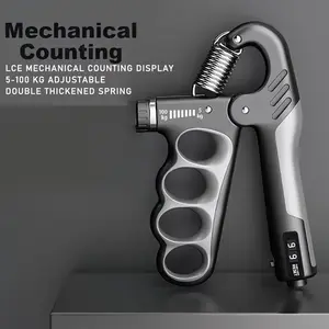 46lb Grip Strength Trainer, Adjustable Resistance Hand Gripper, Wrist Extender for Gym Training, Flexibility and Strength Workout Tool