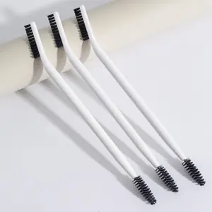 TikTok Viral 12Pcs Dual-Ended Eyebrow & Eyelash Brush | Thin Stiff Multifunctional Pro Cosmetic Makeup Tool | Perfect Valentine's Day Gift for Women & Girls