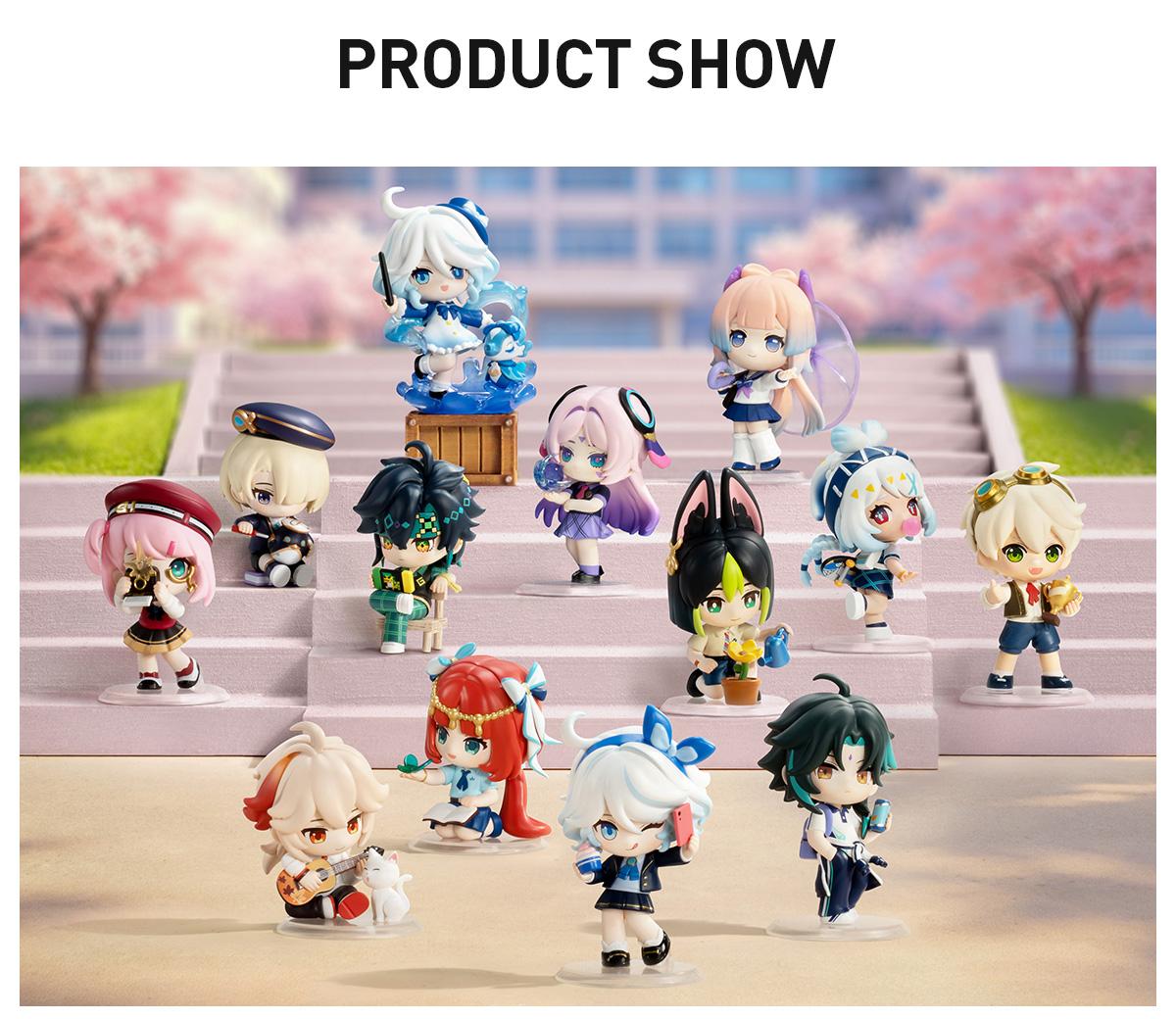 [POP NOW] POP MART Genshin Impact Academy's Light and Shadow Poetry Chibi Series Figures Blind Box, teen boy gift -Whole Set  [Ship by Aug 26th ]