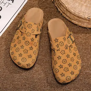Genuine Suede Clogs for Women Men Soft Cork Footbed Leather Mules Comfort Potato Shoes with Arch Support Unisex Footwear for Girl