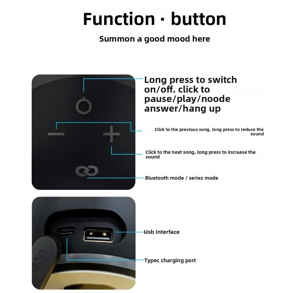 Small Bluetooth Speaker Outdoor Wireless Bluetooth Generation Mini Rgb frame Speaker Home Subwoofer Spherical